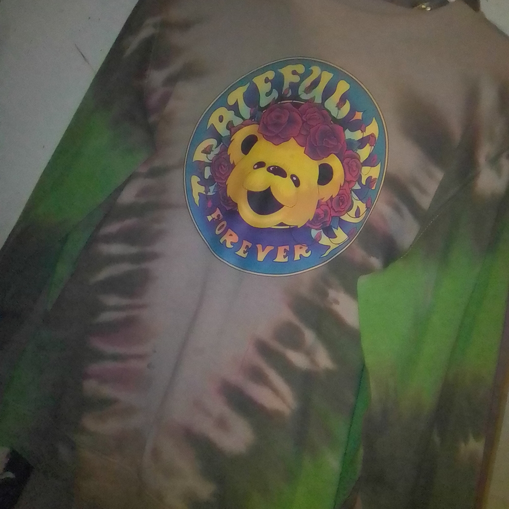 Grateful Dead Green and Brown Sweatshirt Casual Style